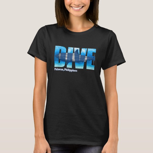DIVE Palawan SCUBA Diving Snorkeling T-Shirt (Front)