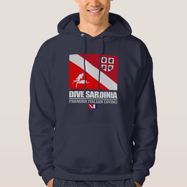 Dive Sardinia (sq) Hoodie (Front)