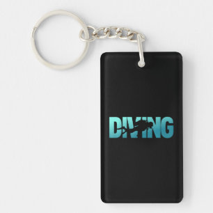 Dive Scuba Diver Diving Scuba Snorkeling Ocean Keychain