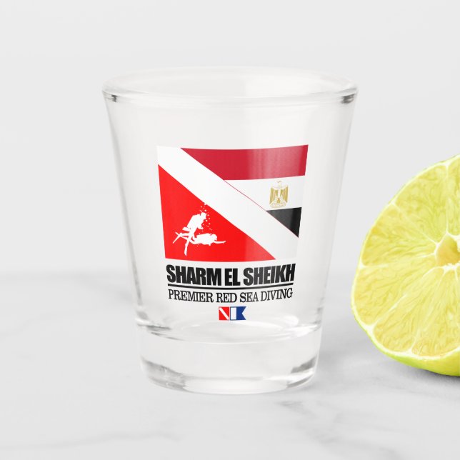 Dive Sharm el Sheikh (sq) Shot Glass (Front)