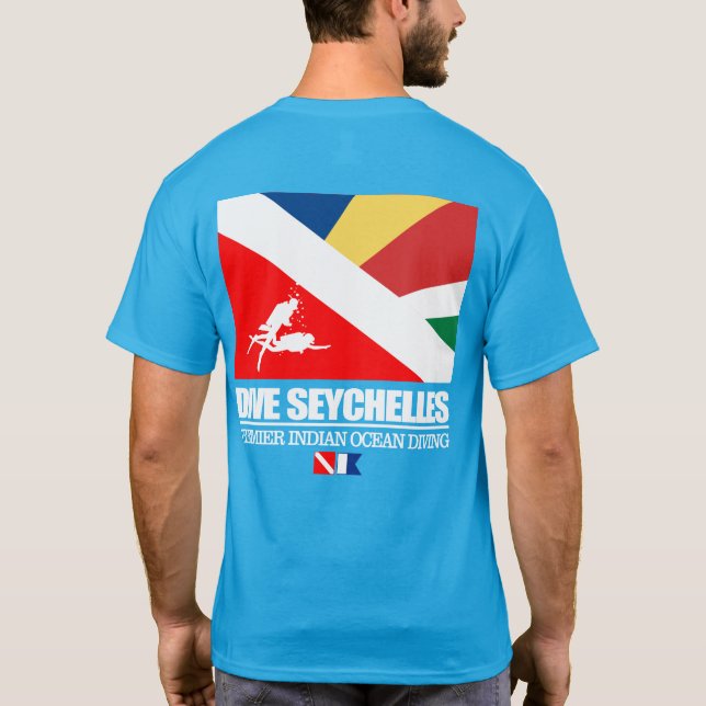 Dive The Seychelles (sq) T-Shirt (Back)