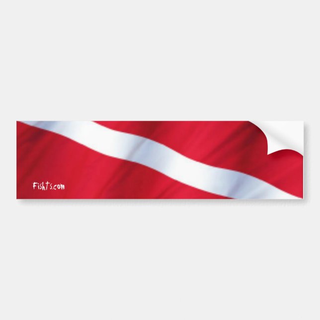 DiveFlag Bumper Sticker (Front)