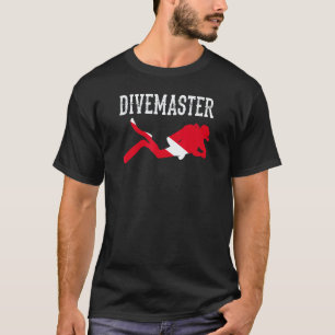 Divemaster Scuba Diving Instructor Dive Flag Style T-Shirt