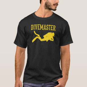 Divemaster Scuba Diving Instructor Dive Flag Style T-Shirt