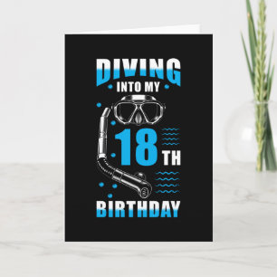 Diver 18th Birthday Gift Card