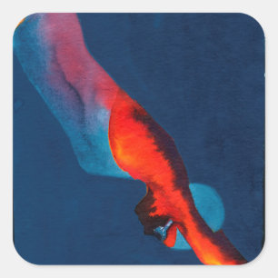 Diver 2011 square sticker