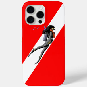 Diver And Dive Flag iPhone 15 Pro Max Case