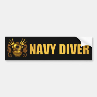 diver bumpersticker bumper sticker