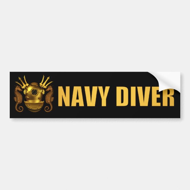 diver bumpersticker bumper sticker (Front)