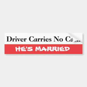 Diver Carries No Cash Bumper Sticker