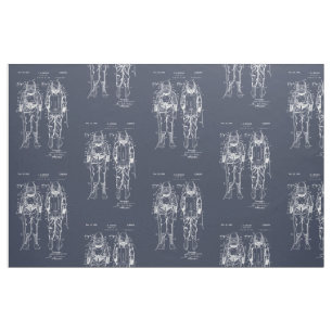 Diver Down! Blueprint Fabric