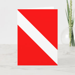 Diver Down Classic Flag Card