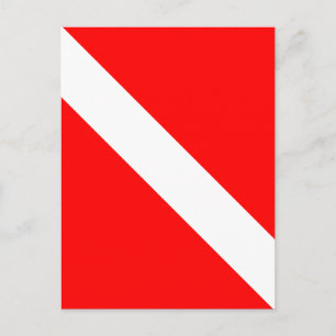 Diver Down Classic Flag Postcard
