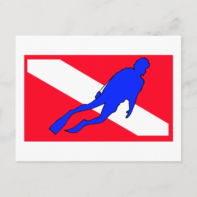 Diver Down Flag Gift Postcard (Front)