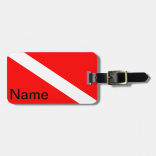 Diver Down Flag Luggage Tag