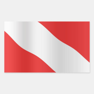 Diver down flag sticker
