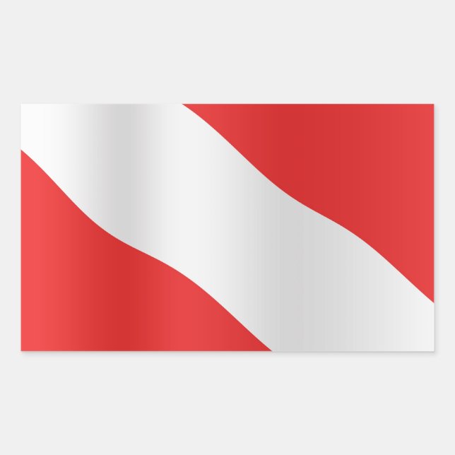 Diver down flag sticker (Front)