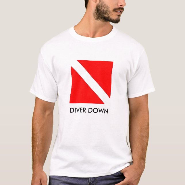 DIVER DOWN FLAG T-SHIRT (Front)