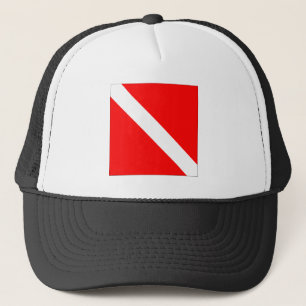 Diver Down Flag Trucker Hat