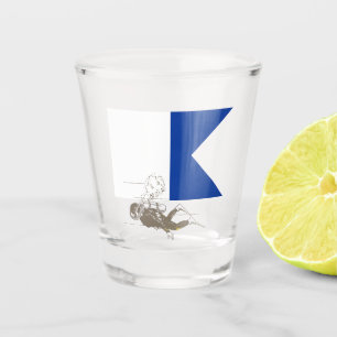 Diver Down Shot Glass