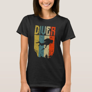 Diver Retro Vintage Freediving Snorkeling Scuba Di T-Shirt