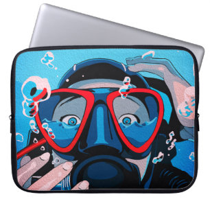 Diver’s Surprise – Underwater Adventure Laptop Sleeve