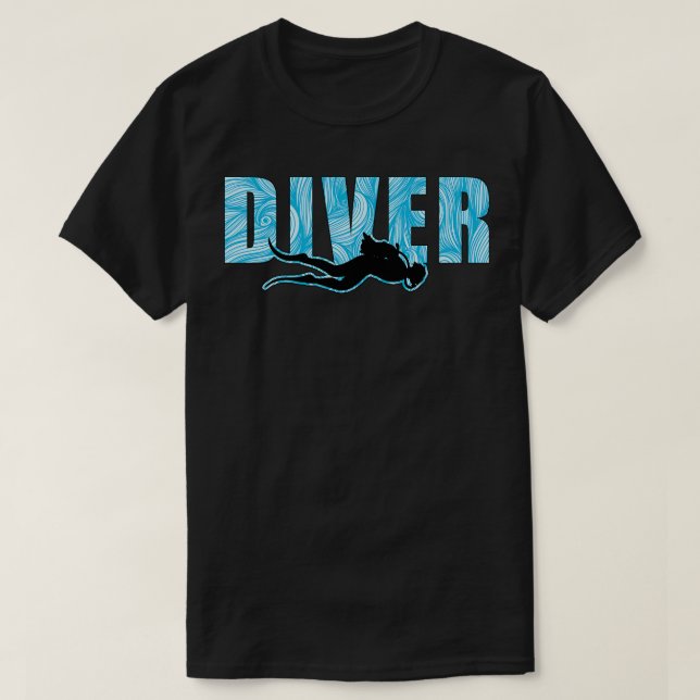 Diver Scuba Diving Dive  T-Shirt (Design Front)
