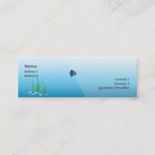 Diver - Skinny Mini Business Card