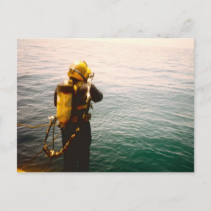 "Diver Splash" postcard