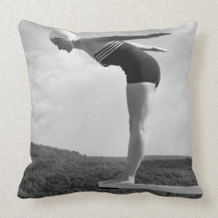 Diver Throw Pillow