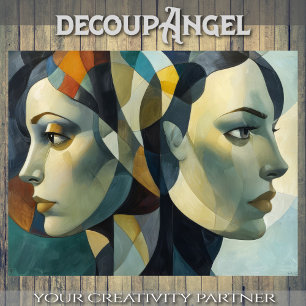 Divergent Echoes - Decoupage - Tissue Paper