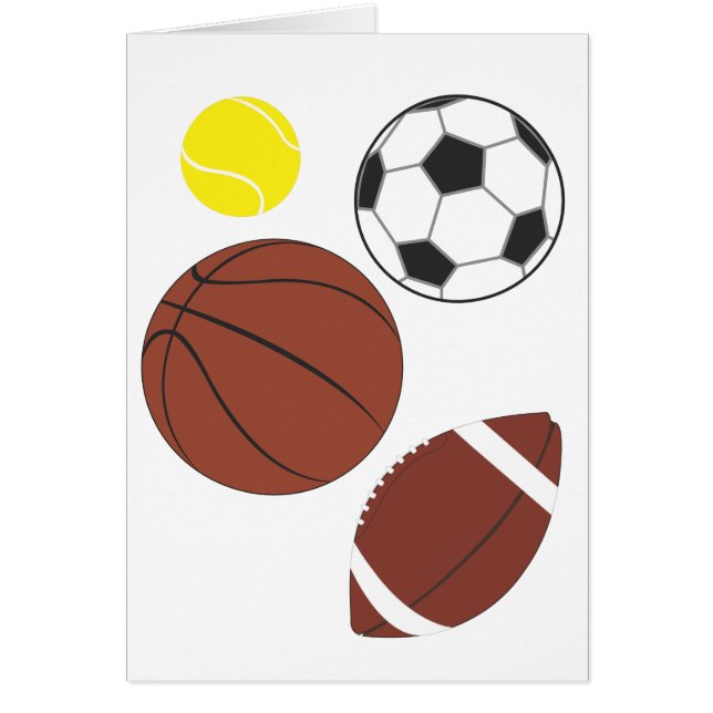 Diverse carte de boules de sports (Devant)