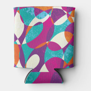 Diverse colours, vintage pattern collection. can cooler