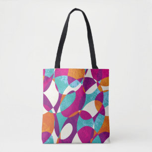 Diverse colours, vintage pattern collection. tote bag