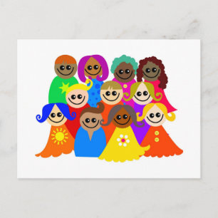 Diverse Kids Postcard