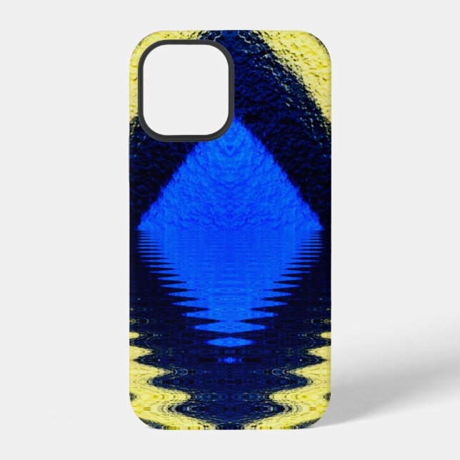 diverse patterns and designs based on single yello iPhone case (Back)