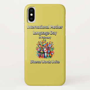 Diverse Words Unite.  Mother Language Day. Case-Mate iPhone Case
