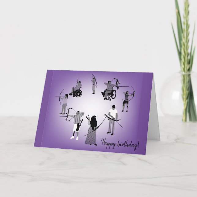 Diversité Designs Carte d'anniversaire de tir à l' (Devant)