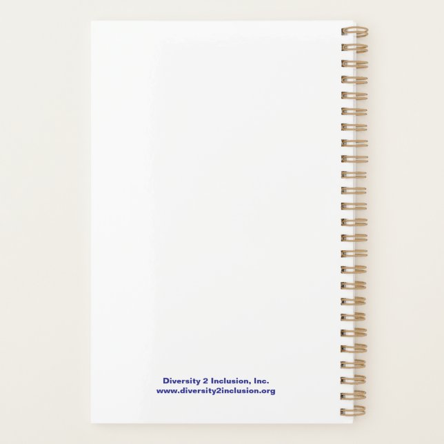 Diversity 2 Inclusion, Inc. Planner (Back)