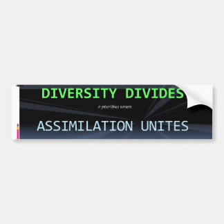 Diversity blows bumper sticker