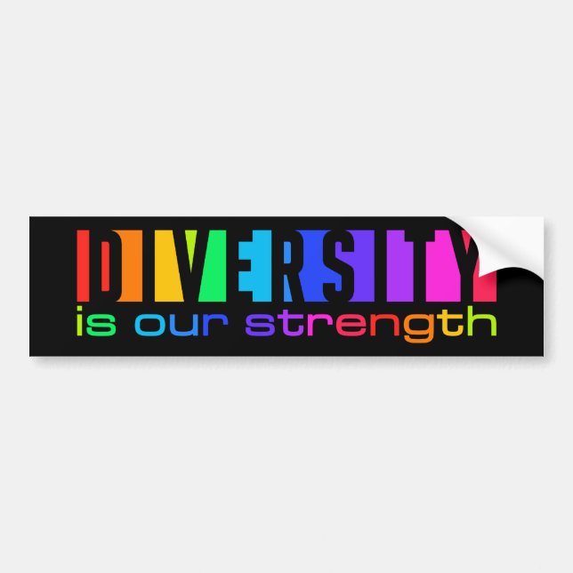 Diversity bumpersticker bumper sticker (Front)