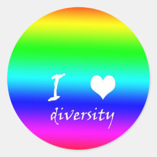 DIVERSITY CLASSIC ROUND STICKER