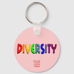 Diversity Custom Baby Pink Keychain