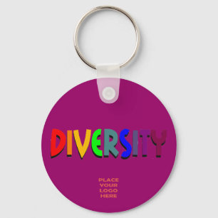 Diversity Custom Plum Keychain