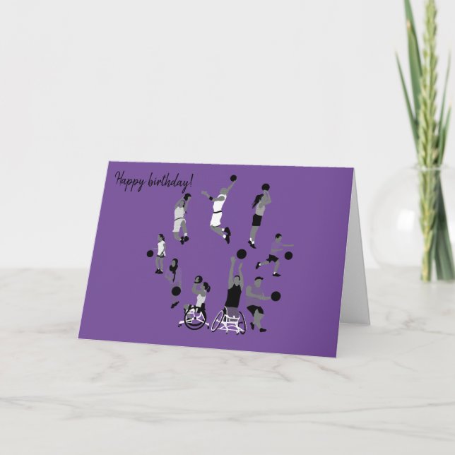 Diversity Designs Ball Sports Birthday Card (Front)
