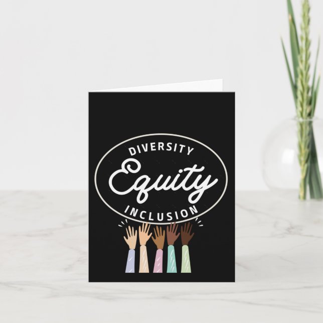Diversity Equity And Inclusion Sticker  Card (Front)