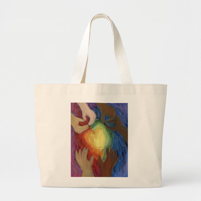 Diversity, Equity, & Inclusion DEI Art Tote Bag (Front)