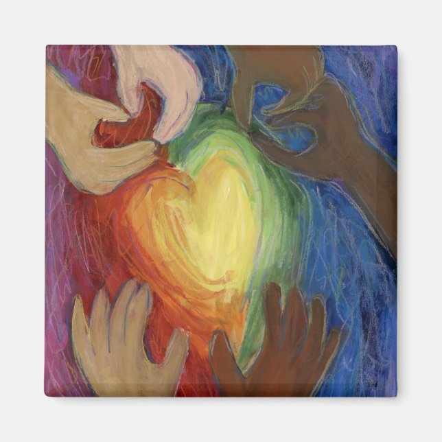 Diversity, Equity, & Inclusion (DEI) Fridge Magnet (Front)