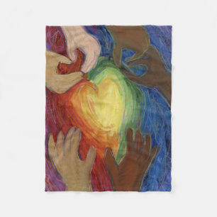 Diversity, Equity, Inclusion Fleece Throw Blanket