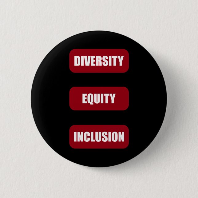 Diversity Equity Inclusion Pack Sticker  2 Inch Round Button (Front)